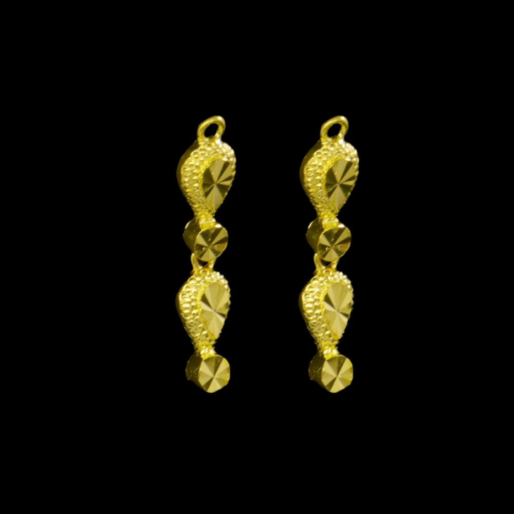 22K Gold Stud Earrings - SW24304
